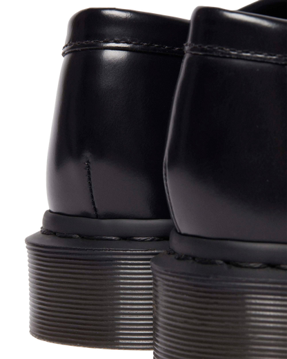 Adrian Snaffle Smooth Leather Kiltie Loafers in Black
