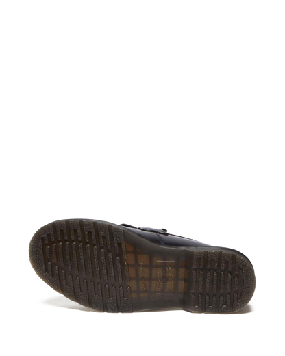 Adrian Snaffle Smooth Leather Kiltie Loafers in Black