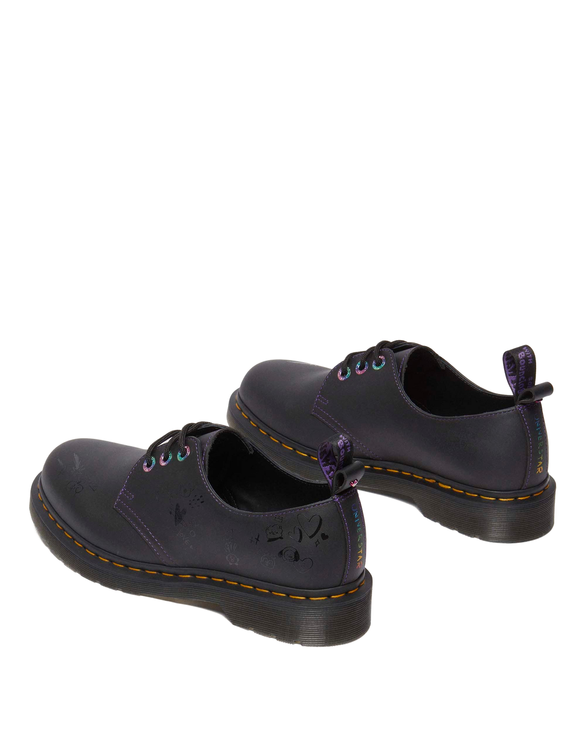 1461 BT21 Leather Oxford Shoes in Black