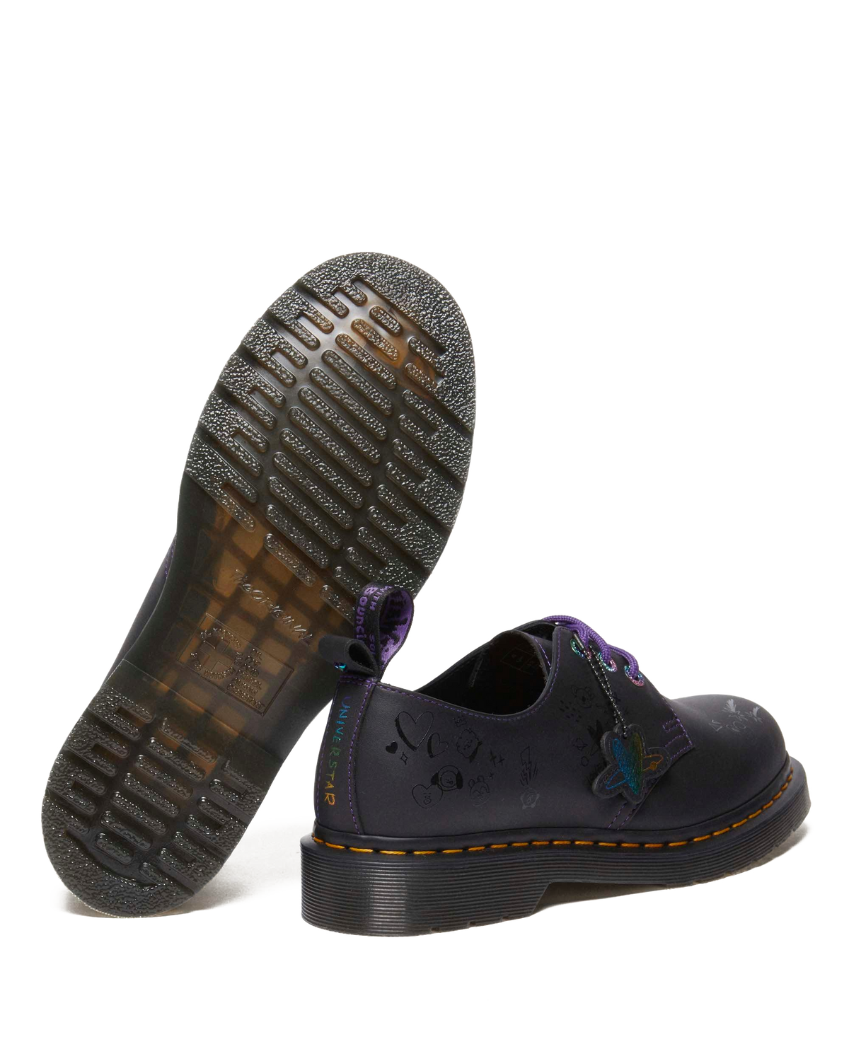 1461 BT21 Leather Oxford Shoes in Black