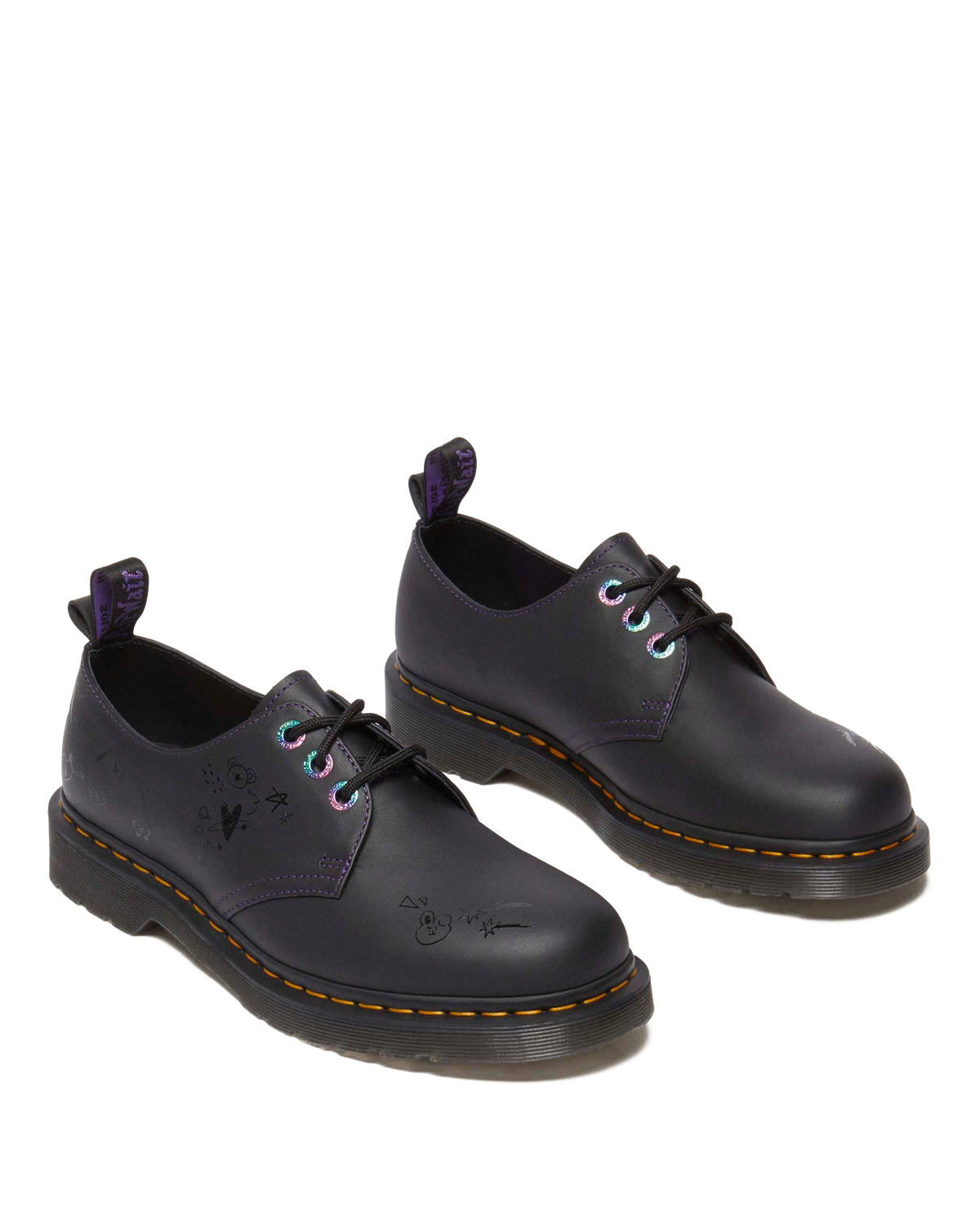 1461 BT21 Leather Oxford Shoes in Black