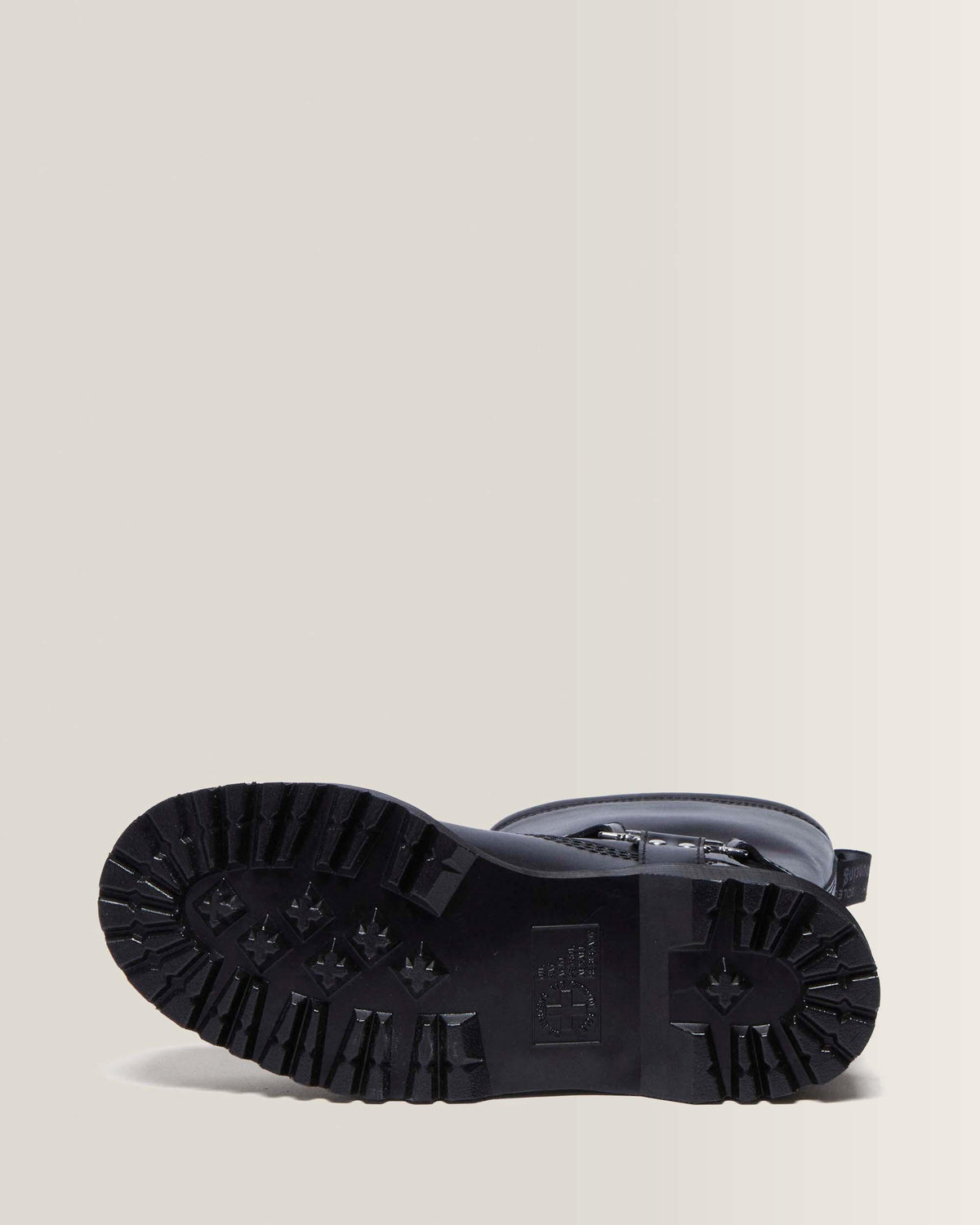 Anistone Hi Leather Biker Boots in Black