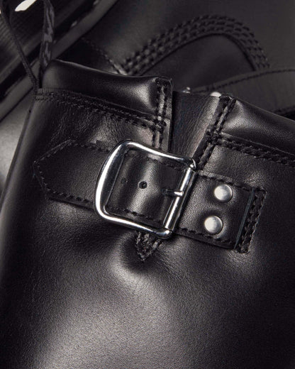 Anistone Hi Leather Biker Boots in Black