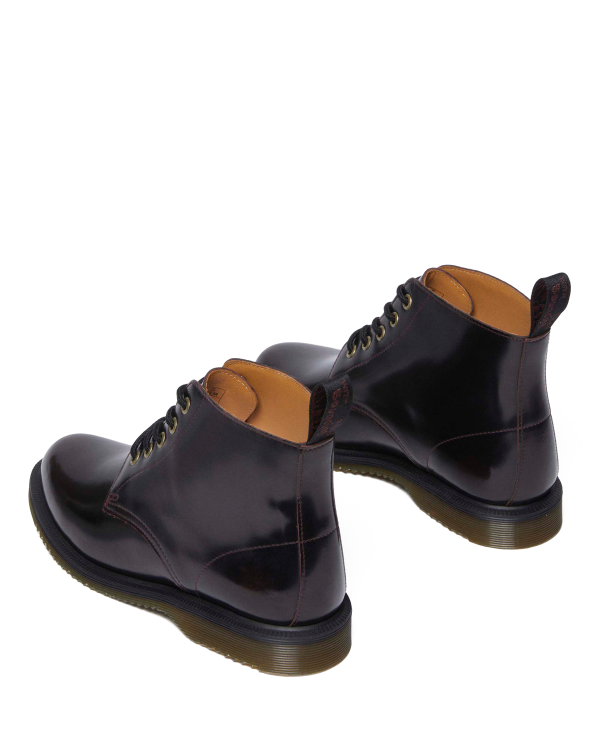 Emmeline Arcadia Lace Up Boots in Cherry Red Arcadia