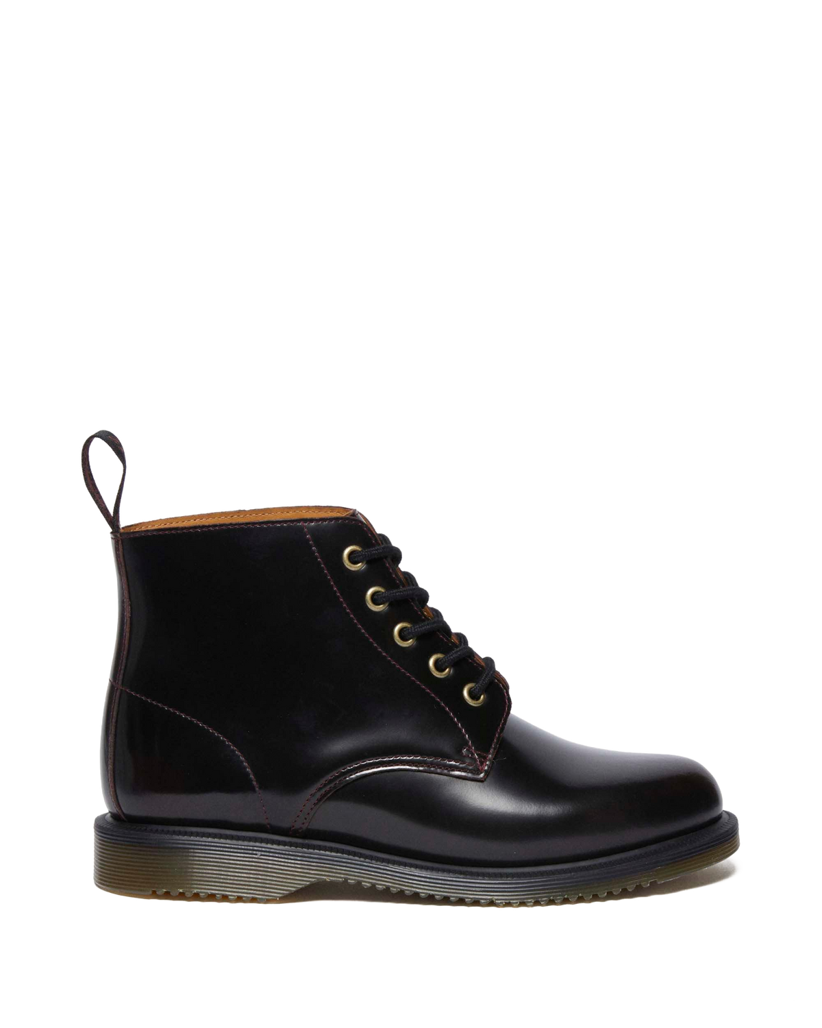 Emmeline Arcadia Lace Up Boots in Cherry Red Arcadia