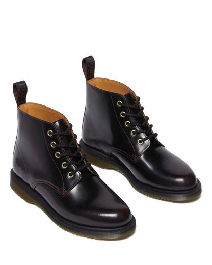 Emmeline Arcadia Lace Up Boots in Cherry Red Arcadia