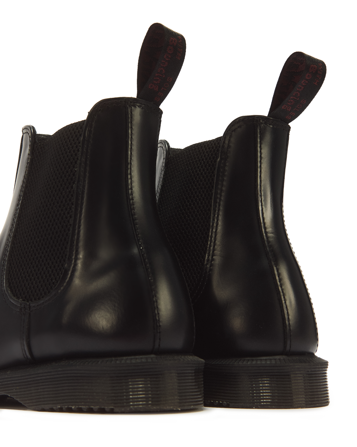 Flora Smooth Chelsea Boots in Black