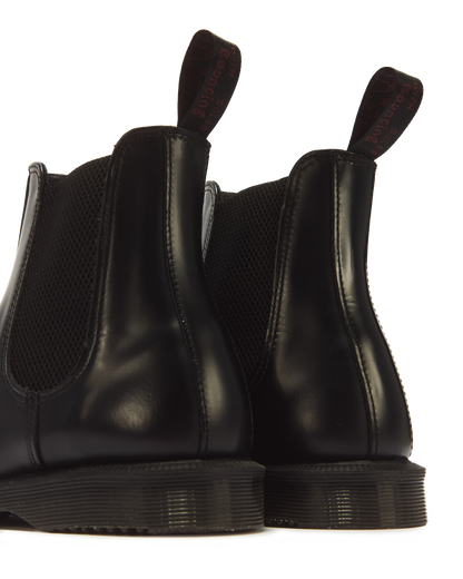 Flora Smooth Chelsea Boots in Black