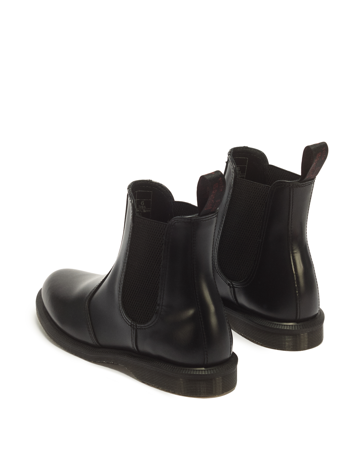 Flora Smooth Chelsea Boots in Black