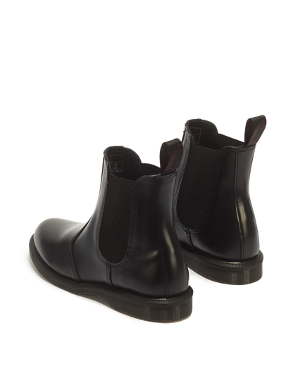 Flora Smooth Chelsea Boots in Black