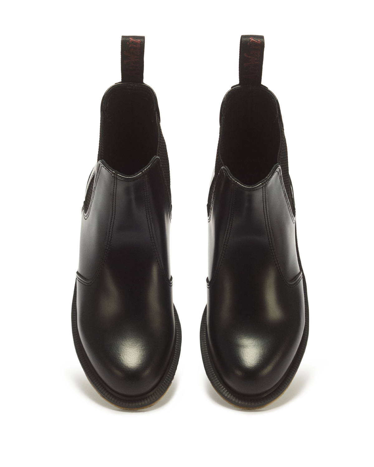 Flora Smooth Chelsea Boots in Black