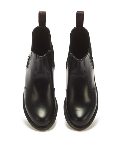 Flora Smooth Chelsea Boots in Black
