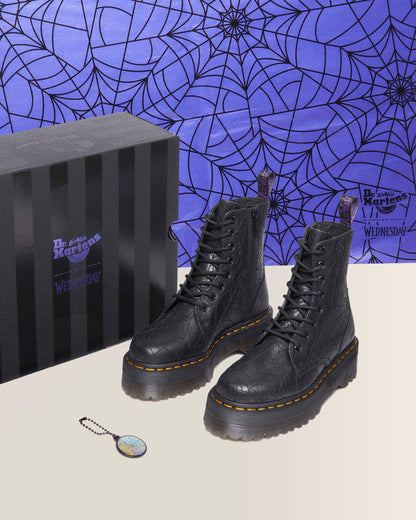 Jadon Wednesday Platform Boots in Black