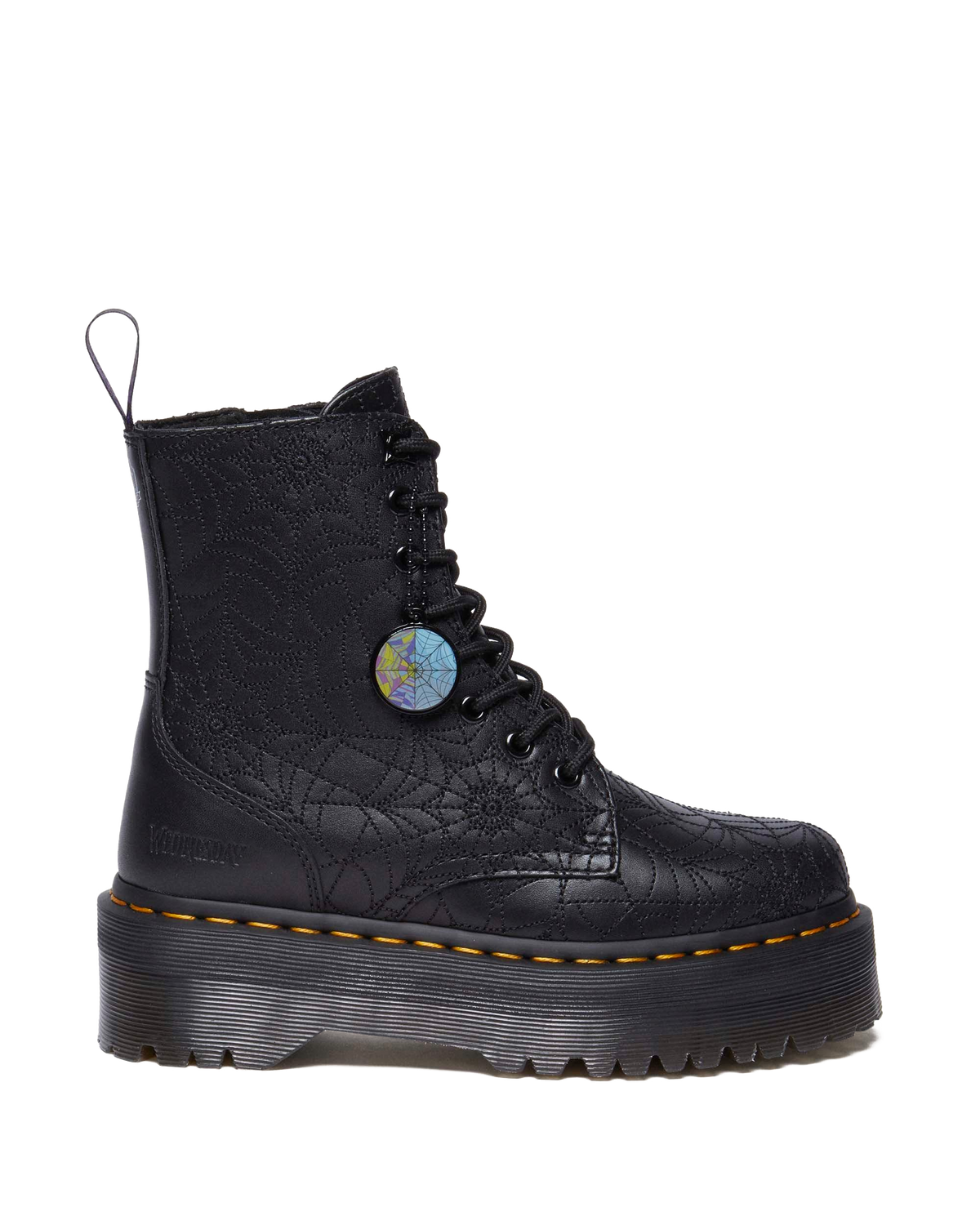 Jadon Wednesday Platform Boots in Black