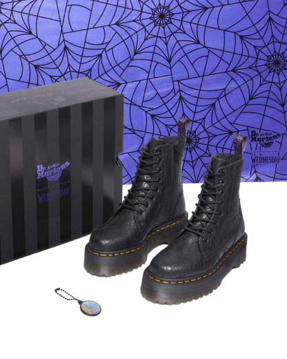 Jadon Wednesday Platform Boots in Black