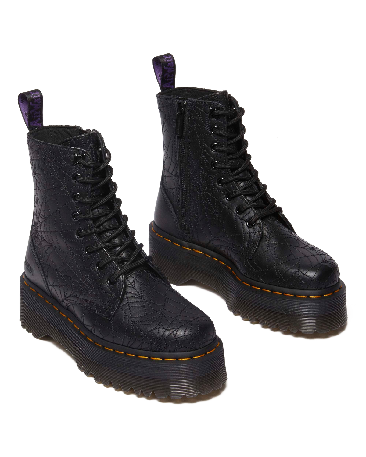 Jadon Wednesday Platform Boots in Black