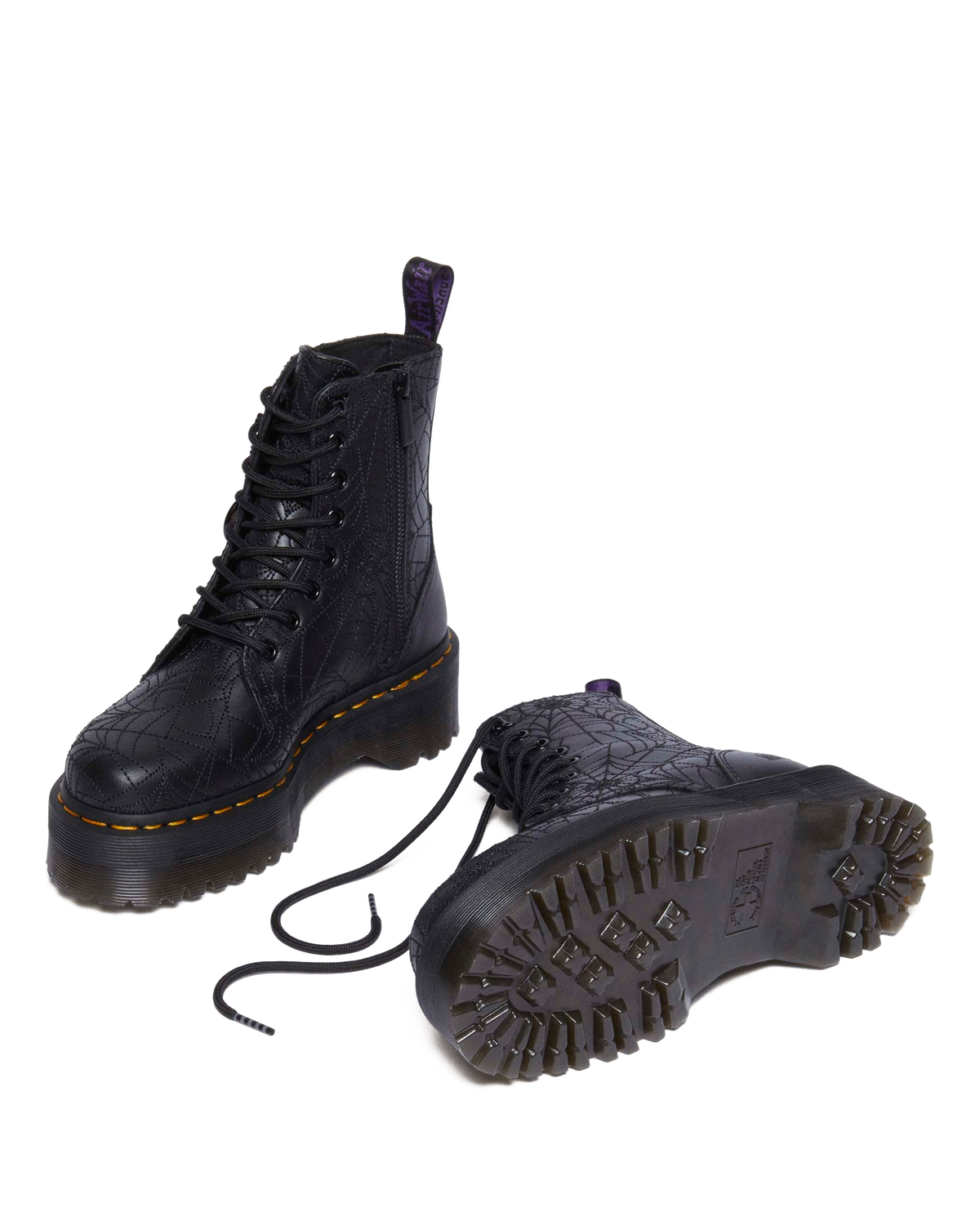 Jadon Wednesday Platform Boots in Black