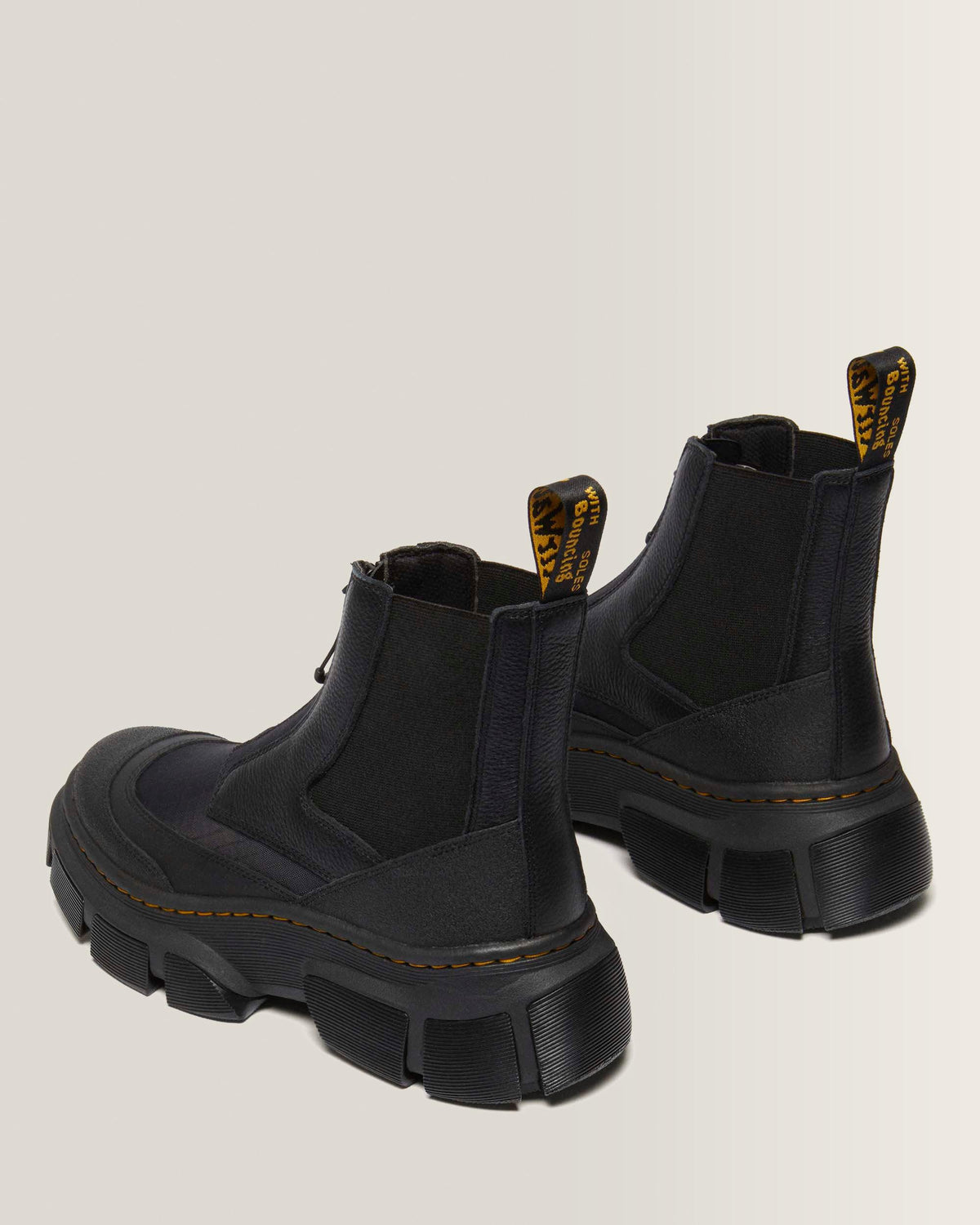 2976 DMXL  Platform Chelsea Boots in Black