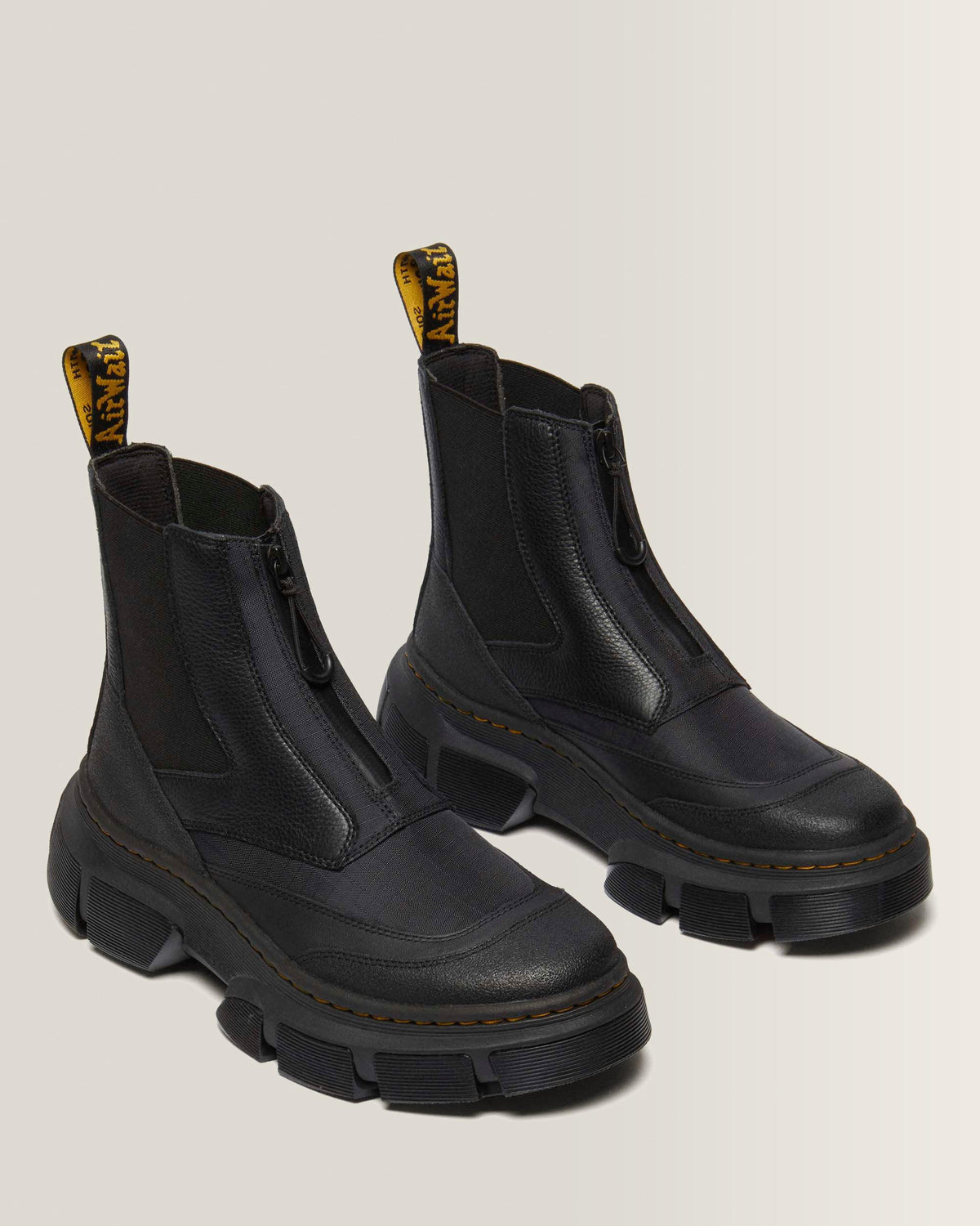 2976 DMXL  Platform Chelsea Boots in Black