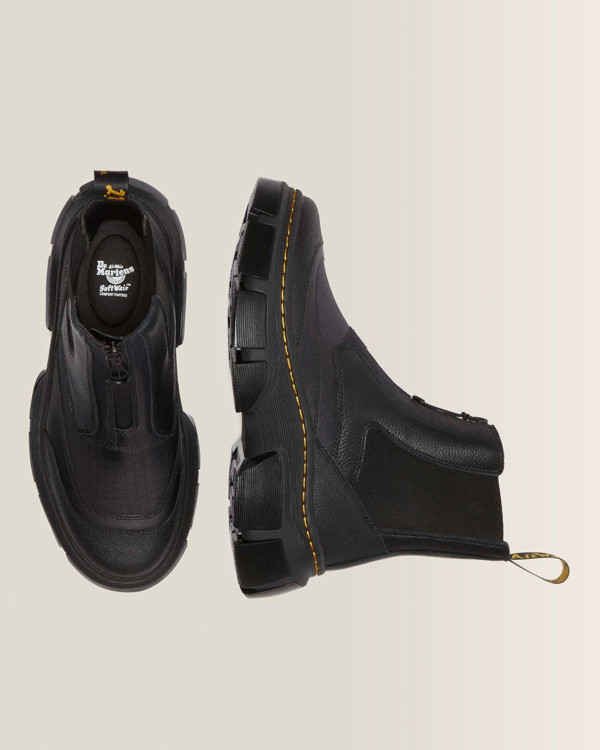 2976 DMXL  Platform Chelsea Boots in Black