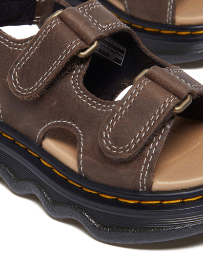 Toddler Virden Wyoming leather sandals in Dark Brown