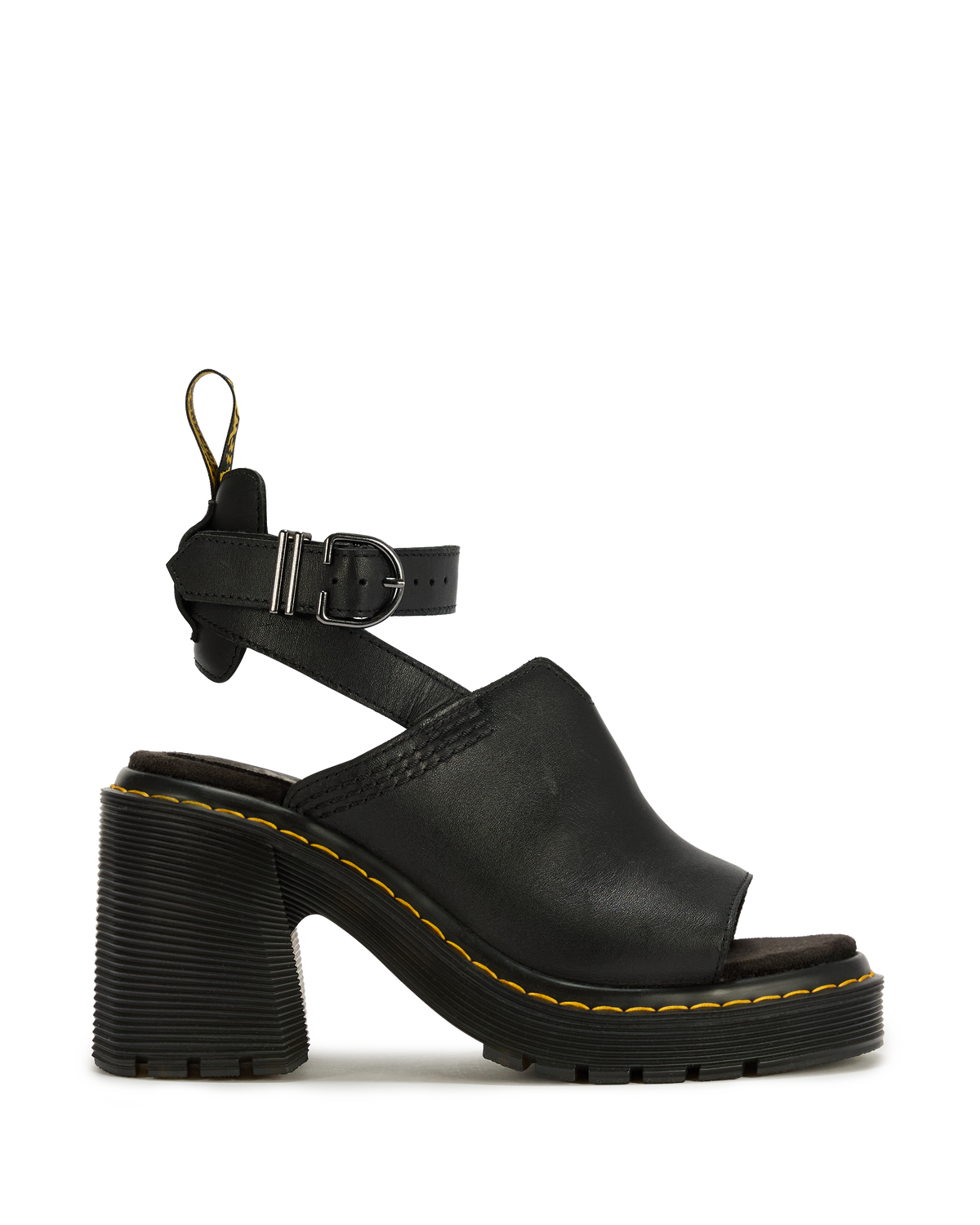 Millee Leather Open Toe Sandals in Black