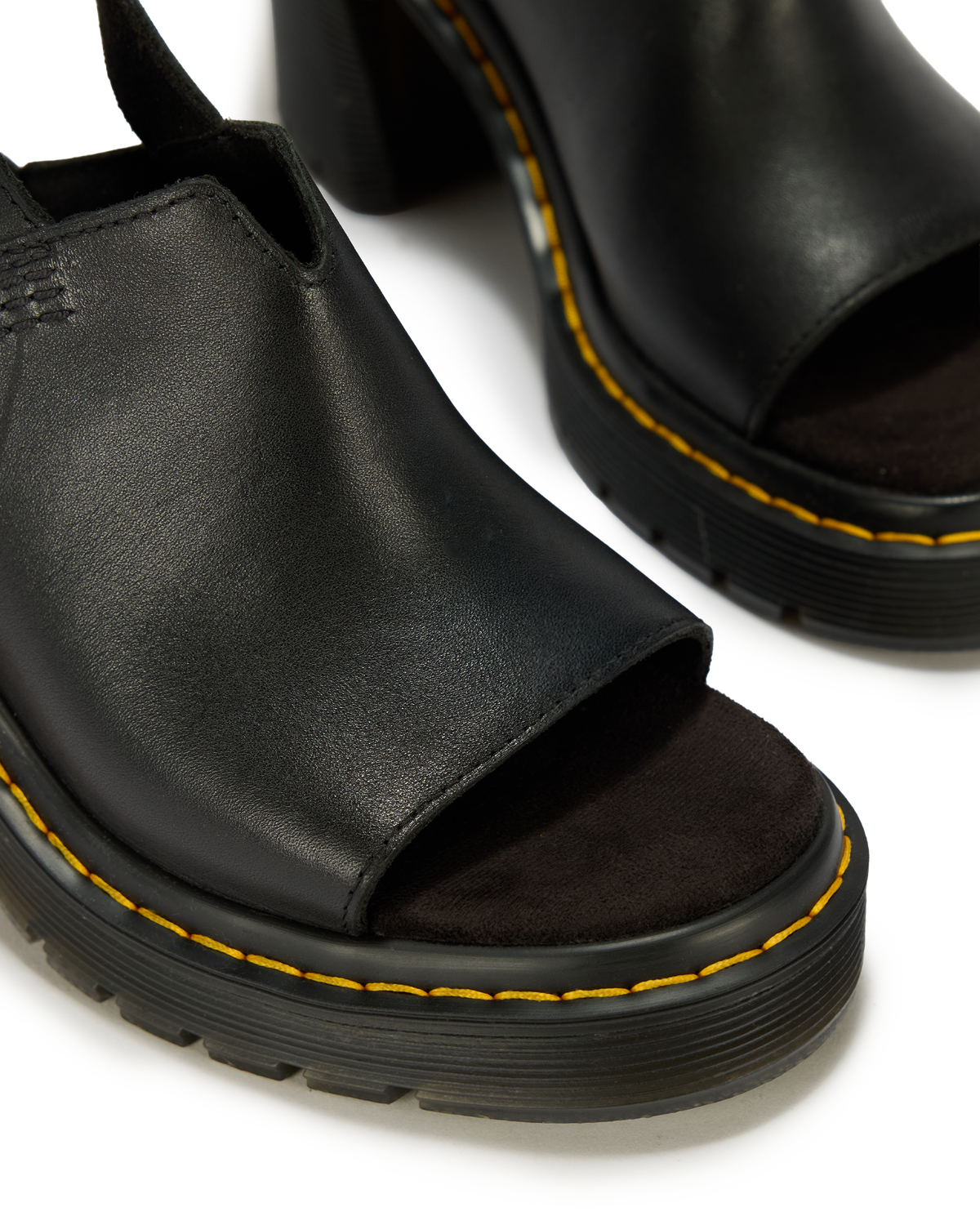 Millee Leather Open Toe Sandals in Black