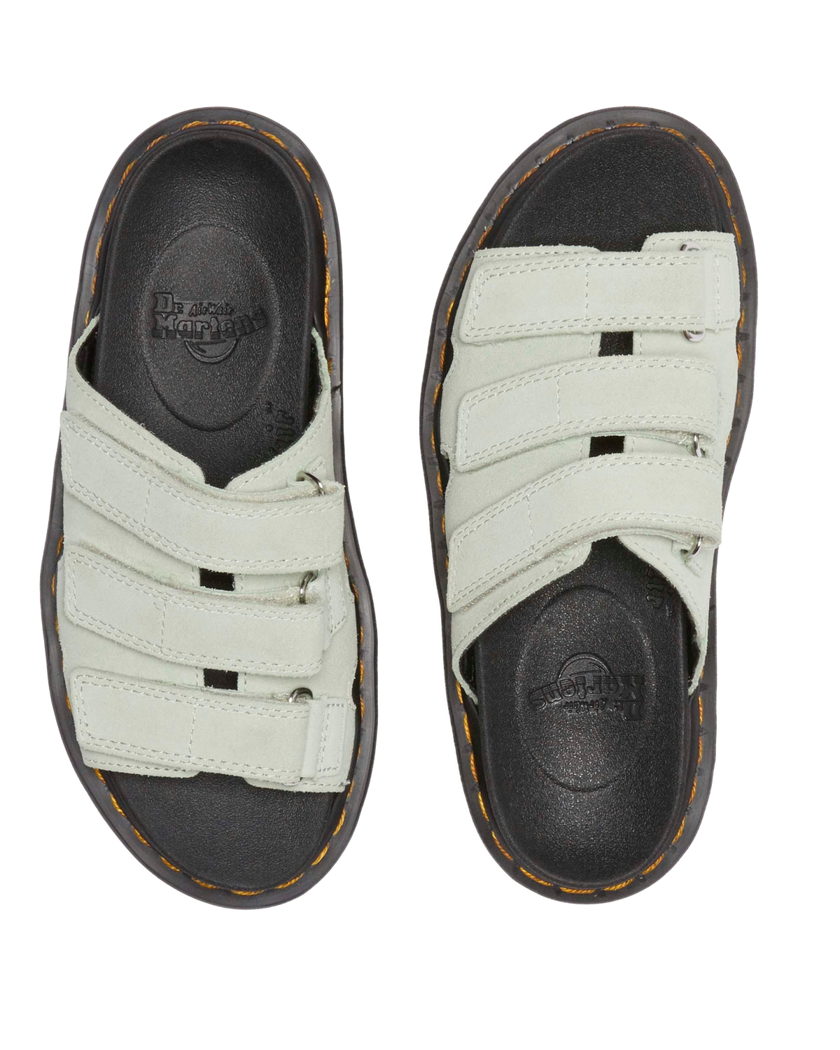 Raine Slide Suede sandals in Sage Green