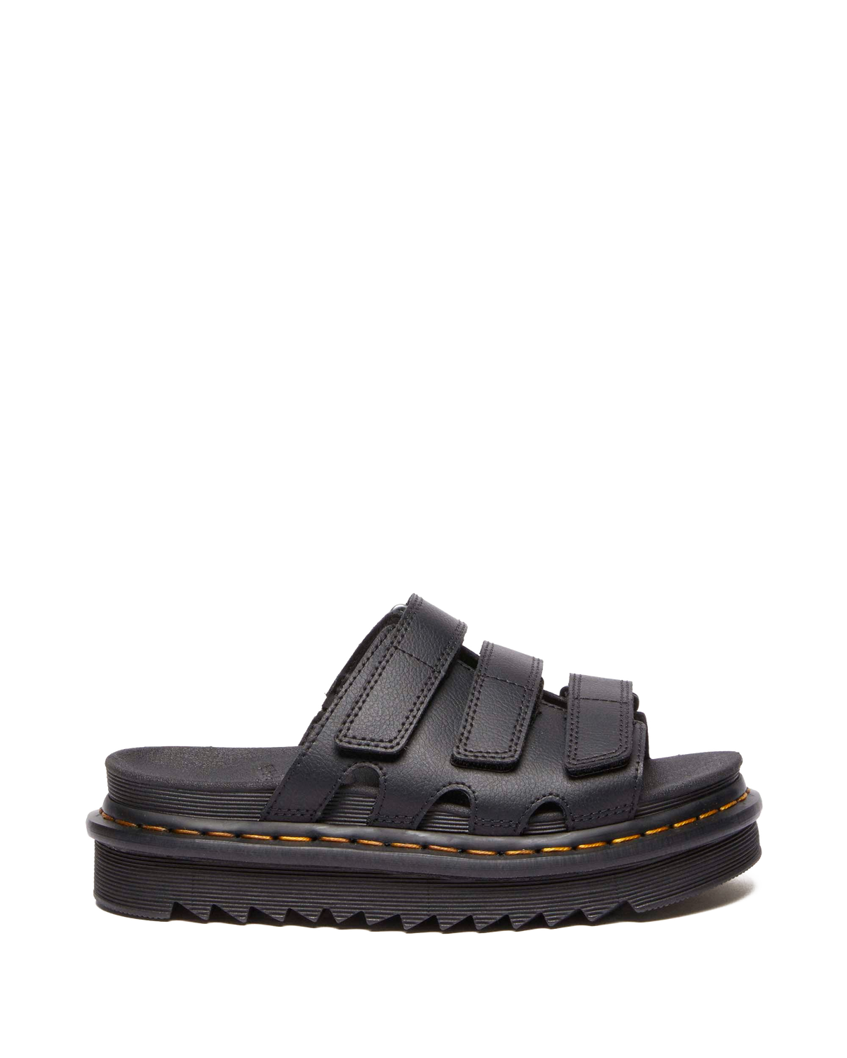 Raine Slide Athena leather sandals in Black