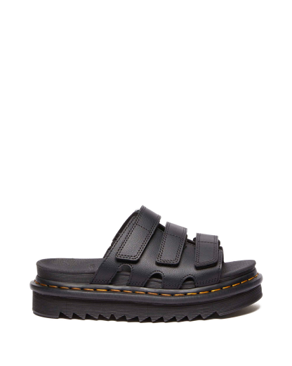 Raine Slide Athena leather sandals in Black