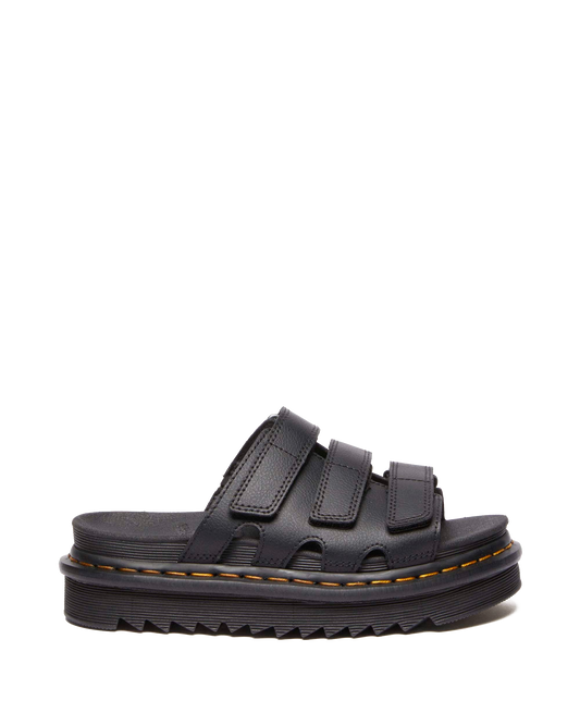 Raine Slide Athena leather sandals in Black