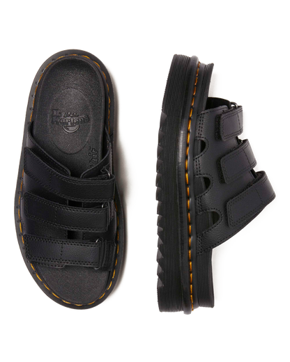 Raine Slide Athena leather sandals in Black