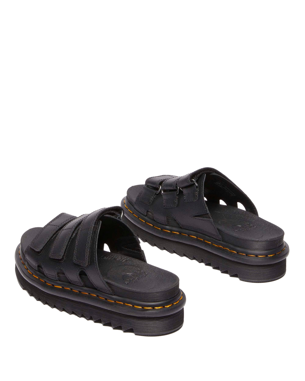 Raine Slide Athena leather sandals in Black