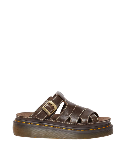 Maxxy Slide AR Rogue leather sandals in Brown