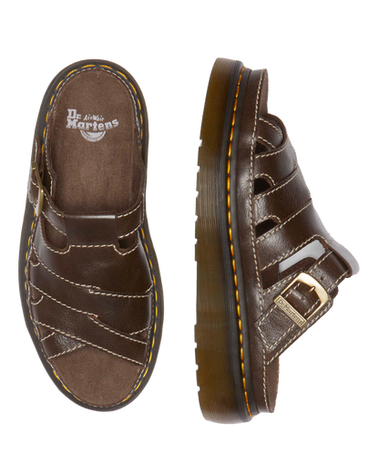 Maxxy Slide AR Rogue leather sandals in Brown