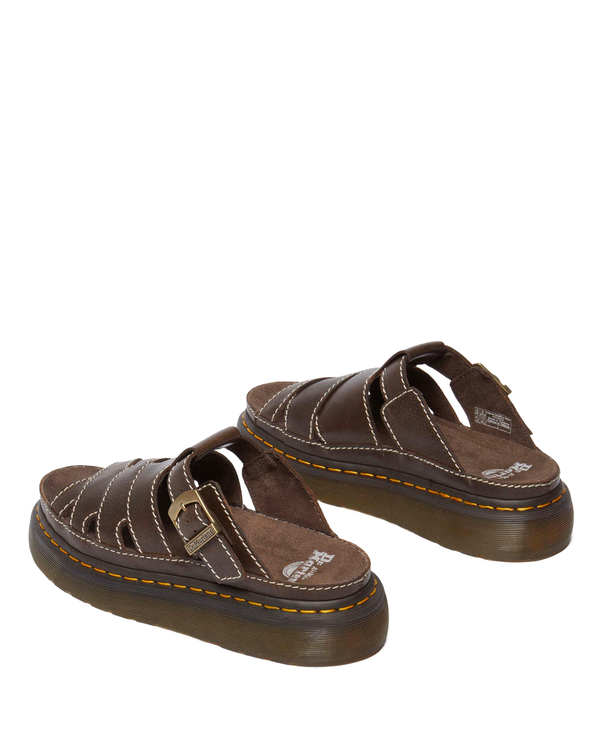 Maxxy Slide AR Rogue leather sandals in Brown