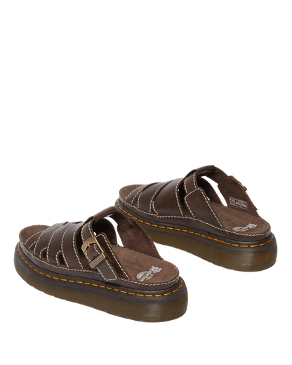 Maxxy Slide AR Rogue leather sandals in Brown