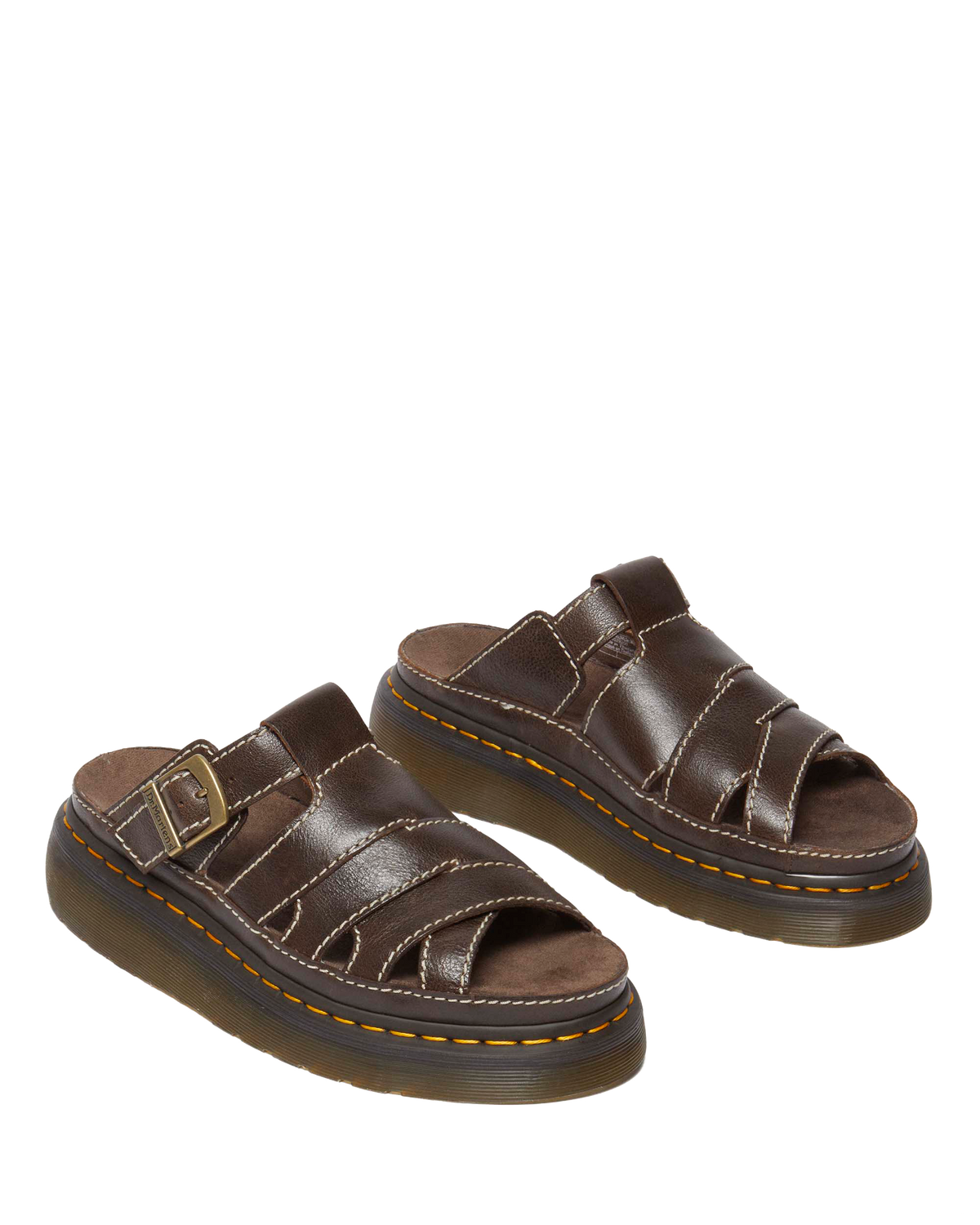 Maxxy Slide AR Rogue leather sandals in Brown