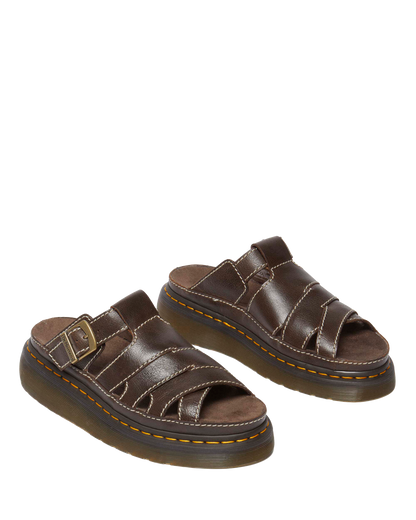 Maxxy Slide AR Rogue leather sandals in Brown
