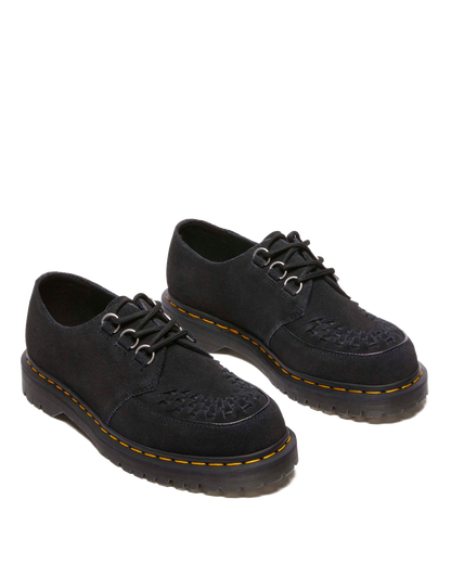 Ramsey woven suede  creepers in Black