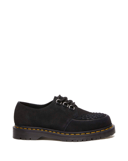 Ramsey woven suede  creepers in Black