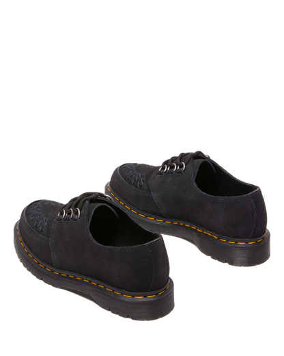 Ramsey woven suede  creepers in Black