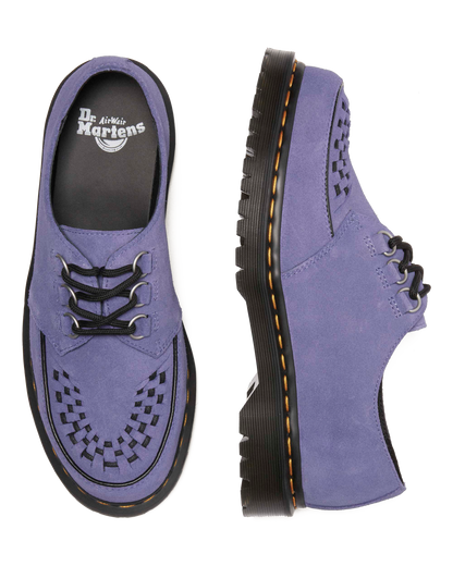 Ramsey woven suede  creepers in Twilight Purple