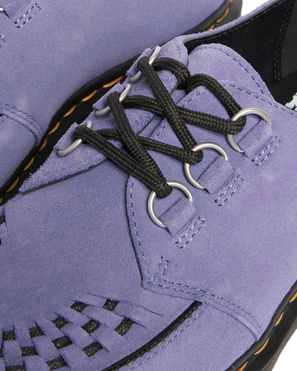 Ramsey woven suede  creepers in Twilight Purple