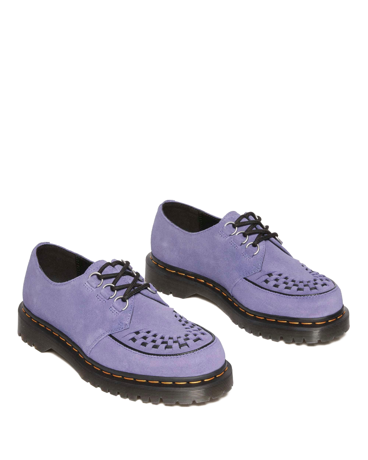 Ramsey woven suede  creepers in Twilight Purple