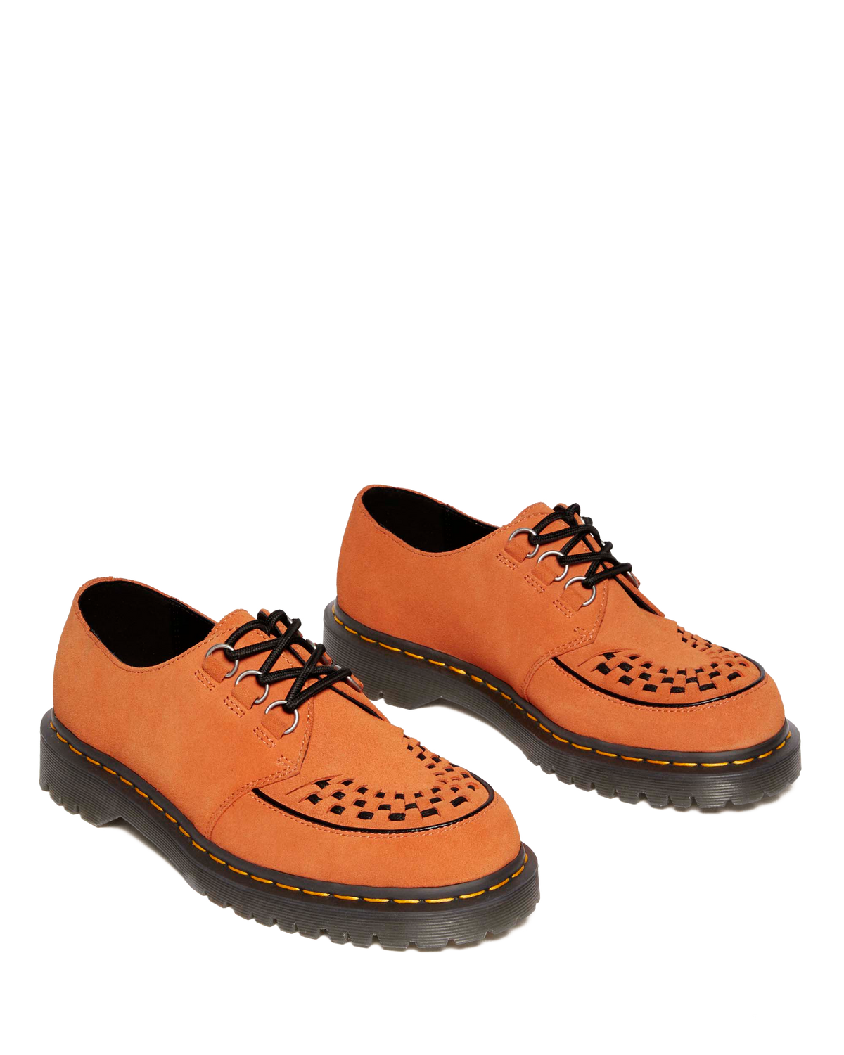 Ramsey woven suede  creepers in Orange