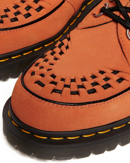 Ramsey woven suede  creepers in Orange