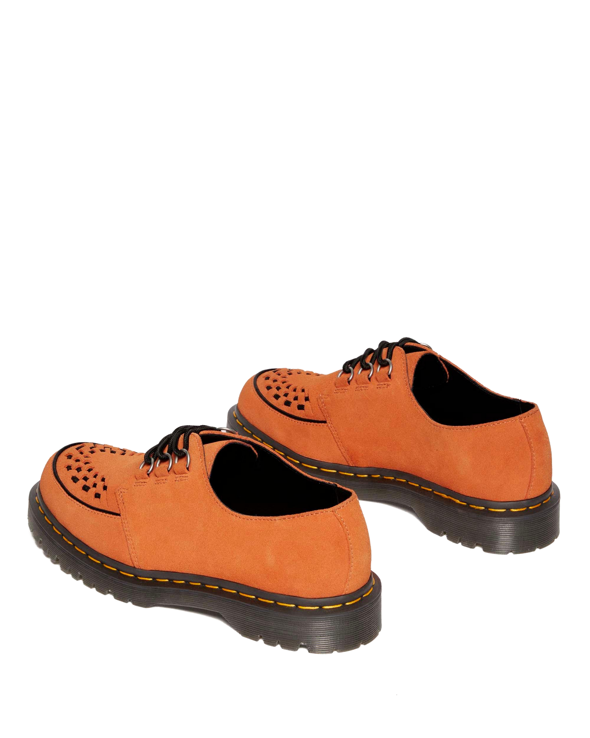 Ramsey woven suede  creepers in Orange
