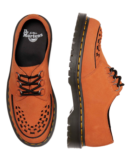 Ramsey woven suede  creepers in Orange