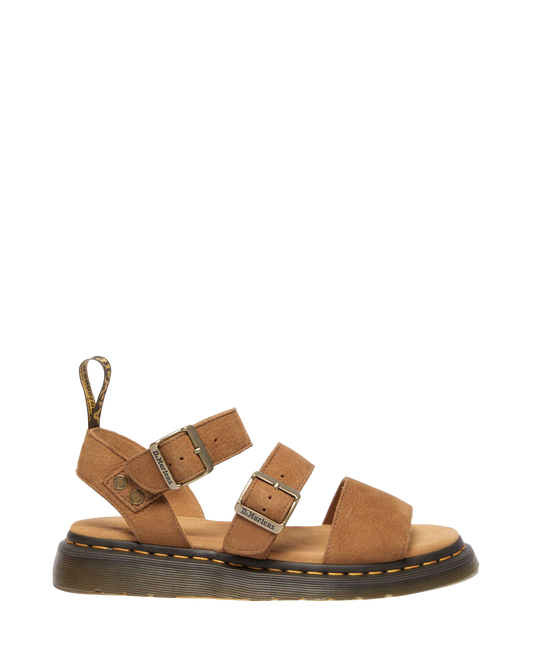 Gryphon Tumbled Nubuck sandals in Desert Brown